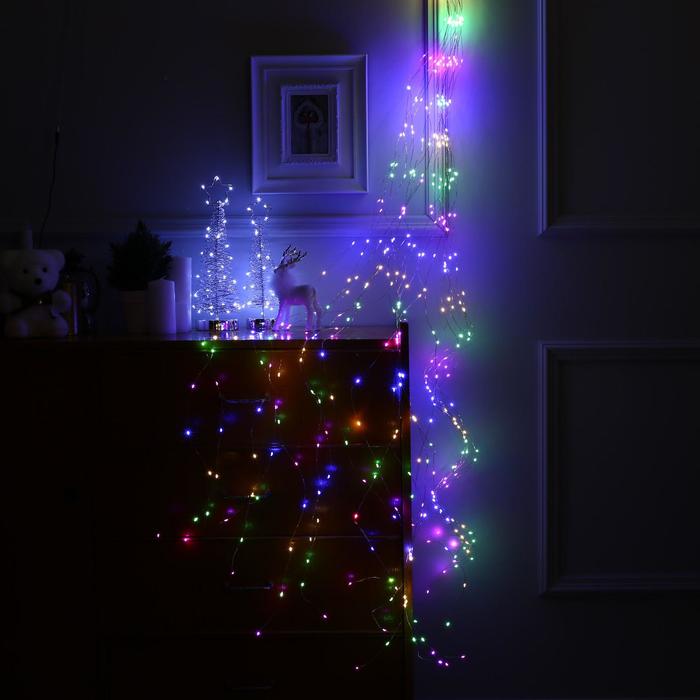 Гірлянда мідний дріт Кінський хвіст 5м 500LED Білий Гірлянда мідний дріт Кінський хвіст 5м 500LED Білий